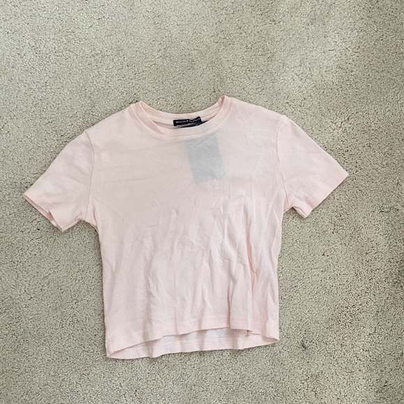 Brandy Melville Tops - Light pink Brandy Melville basic short sleeve